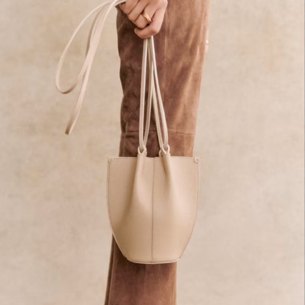 Sezane Nano Romie bag - smooth sandstone (rare find!)